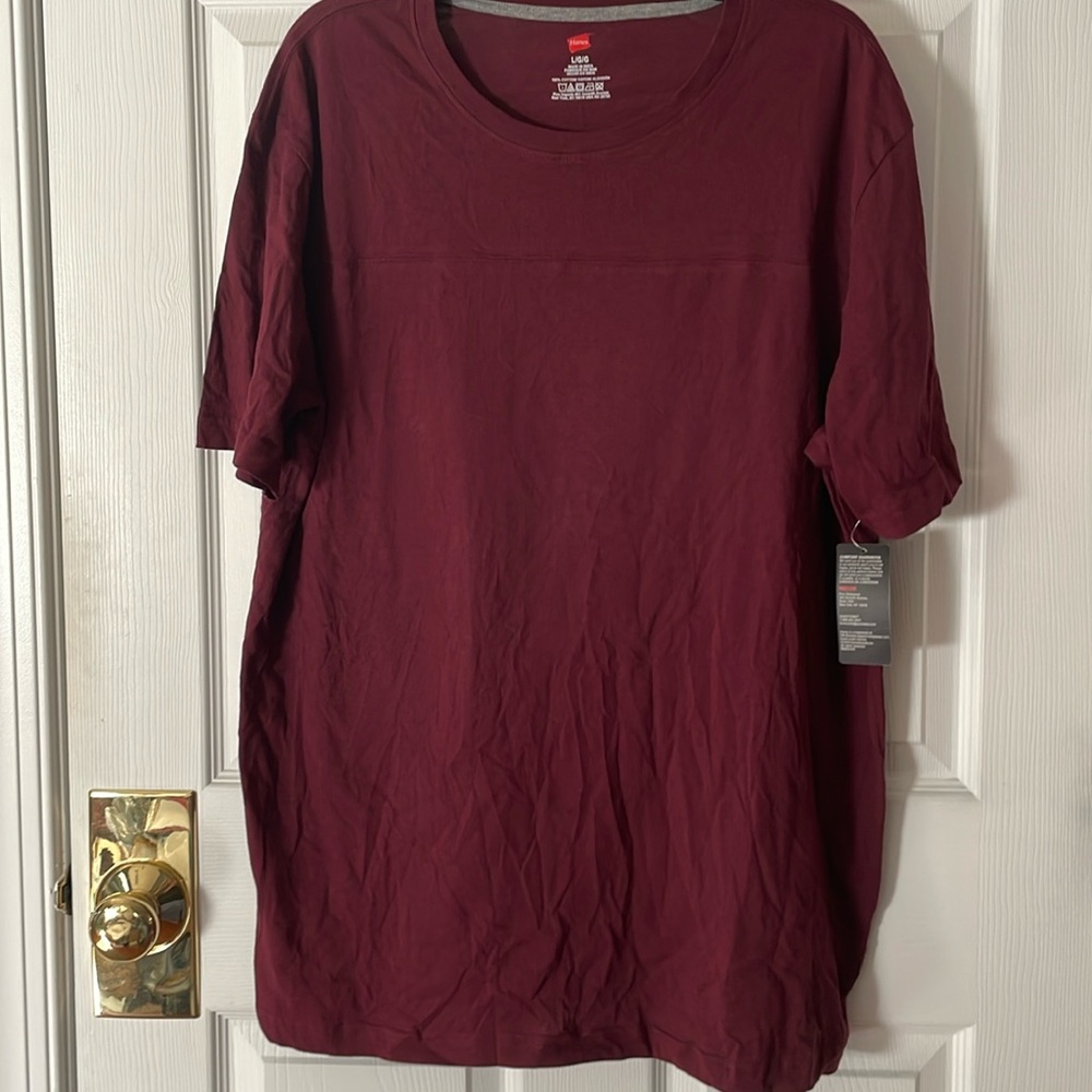 NEW Black Label burgundy long cotton tee or nightshirt?  31”L 24” pit to pit
